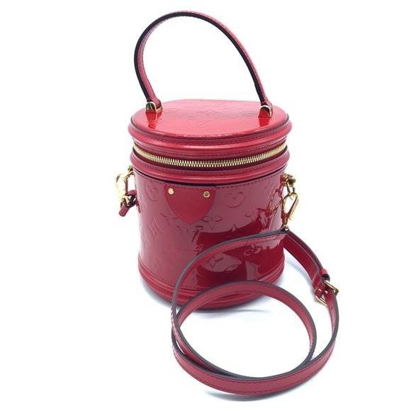 LOUIS VUITTON M53998 Monogram Vernis Cannes PM Handbag Patent Leather Women's Ro - Picture 1 of 10